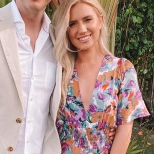 Nightcap Clothing Plum Rose Maxi Brand New